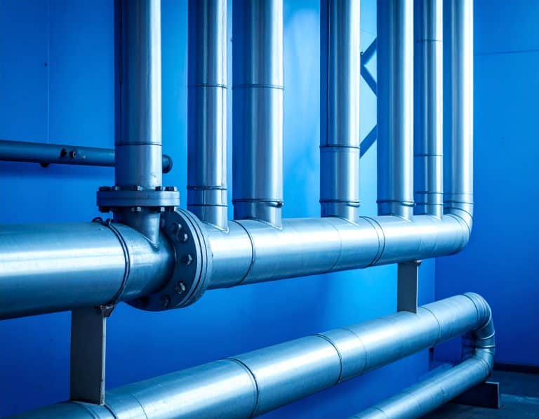 Gas pipe lines, blue background 954047