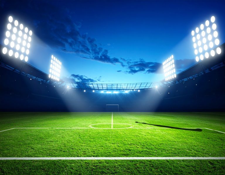 Firefly_sports field, blue background 521465
